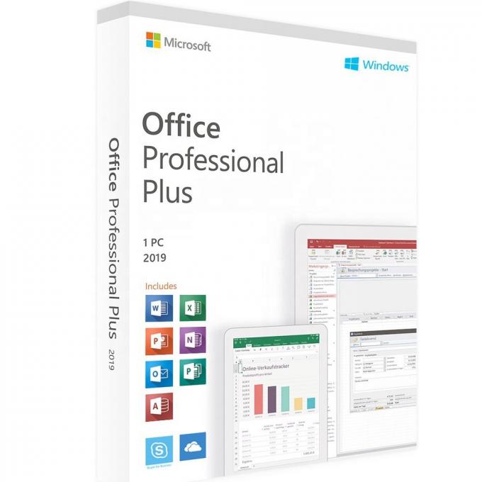 Llave auténtica 2019 de la licencia de la llave más profesional del producto de Microsoft Office